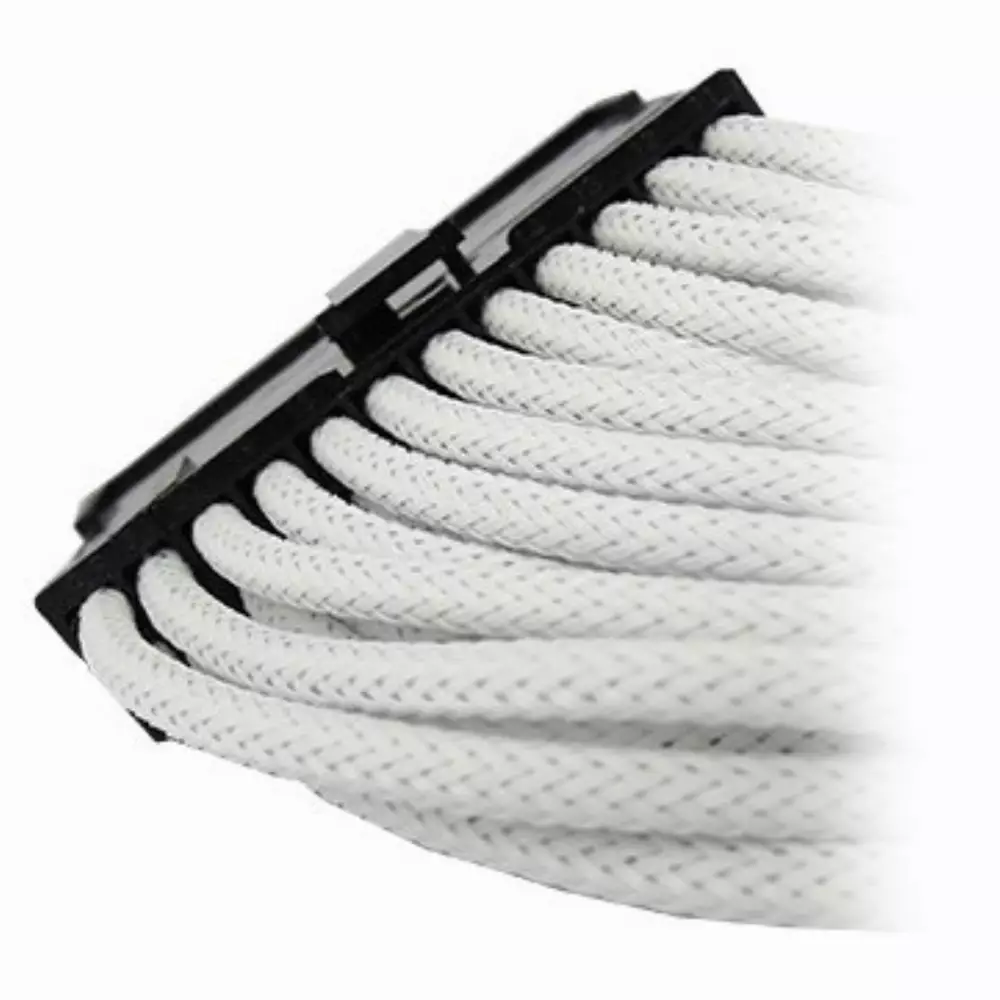 Оплетен кабел Gelid 24pin Power extension cable 30cm individually sleeved UV WHITE