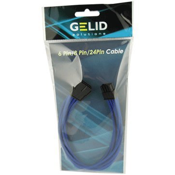 Оплетен кабел Gelid 8pin Power extension cable 30cm individually sleeved Blue