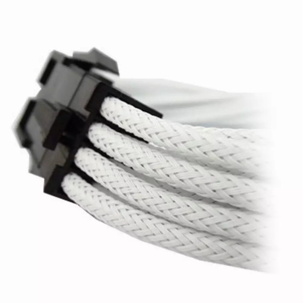 Оплетен кабел Gelid 8pin Power extension cable 30cm individually sleeved UV White