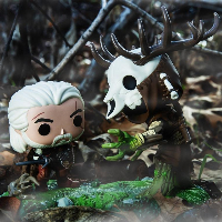 Фигурка Funko POP! Game Moments: The Witcher Wild Hunt - Geralt VS. Leshen #555