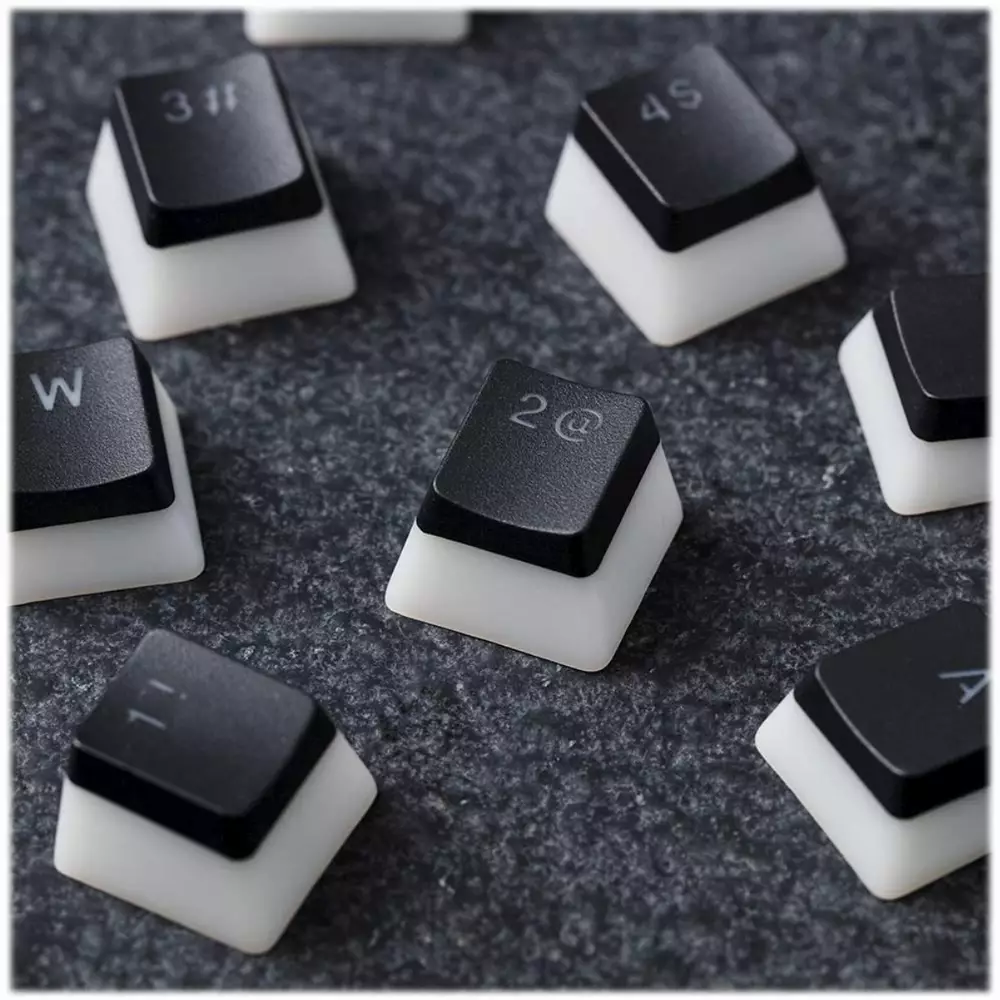 Капачки за механична клавиатура HyperX Pudding Black Double Shot PBT Keycap Set upgrade kit