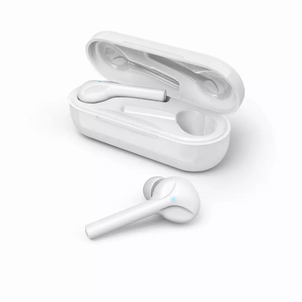 Блутут слушалки-тапи с докинг кутийка Hama Style, True Wireless, Гласов контрол, Бели