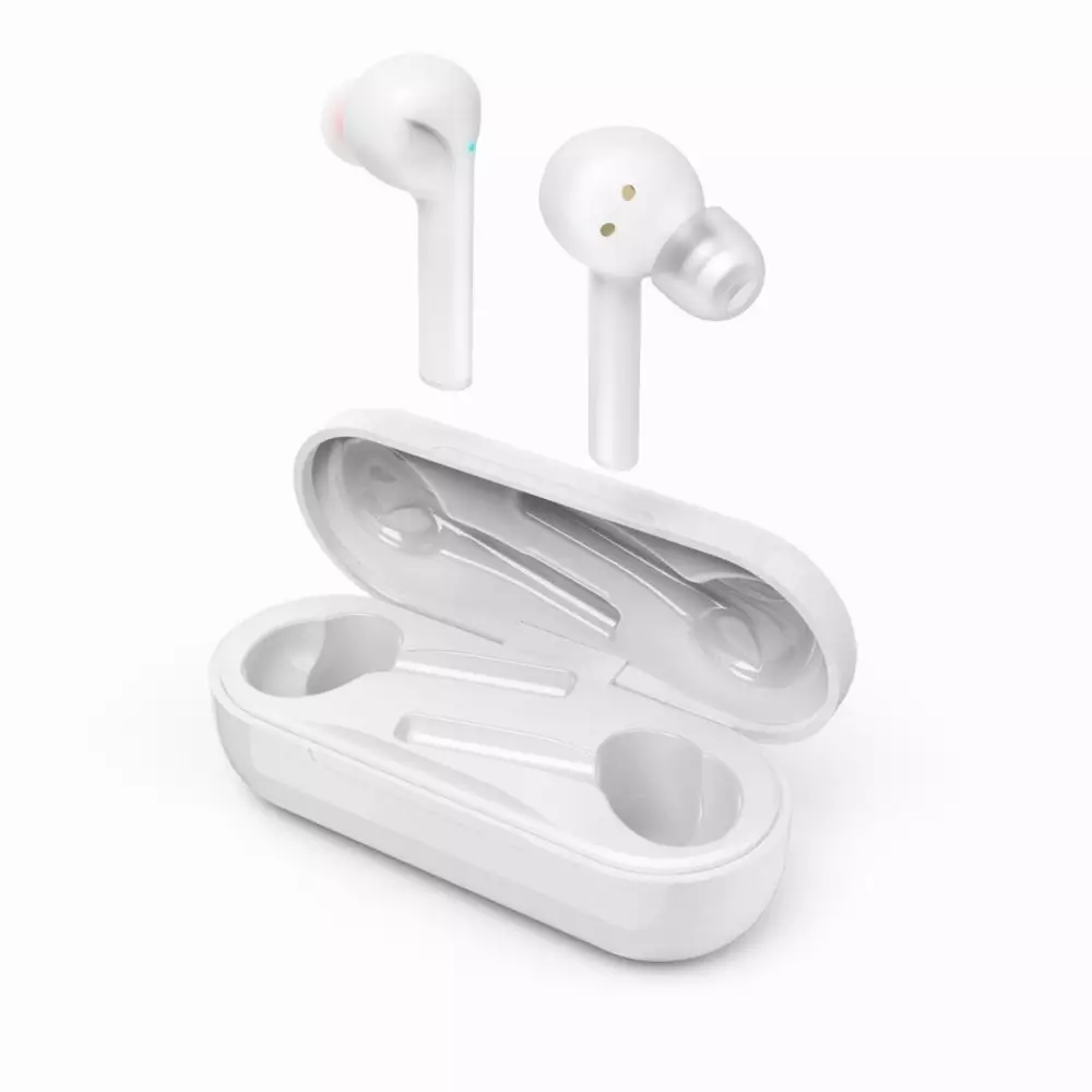 Блутут слушалки-тапи с докинг кутийка Hama Style, True Wireless, Гласов контрол, Бели