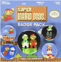 Значки Pyramid International - Nintendo - Super Mario Bros. (Retro) Badge Pack