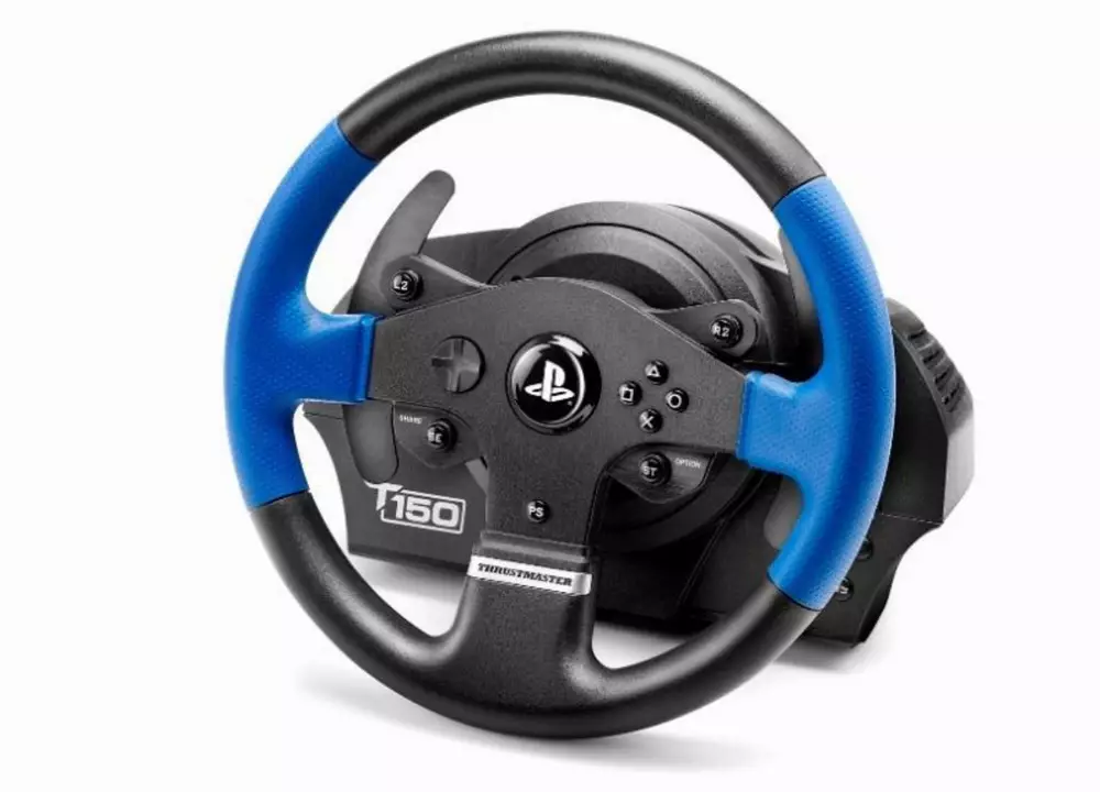 Волан THRUSTMASTER Racing Wheel T150 PRO PS3/PS4/PC, Черен/Син
