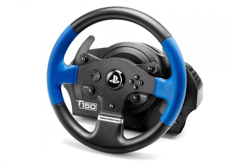Волан THRUSTMASTER Racing Wheel T150 PRO PS3/PS4/PC, Черен/Син