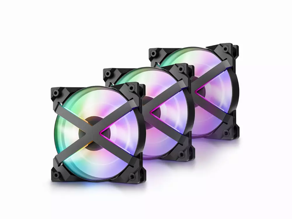 Комплект вентилатори DeepCool MF120 GT Fan Pack 3-in-1, 3x120mm aRGB