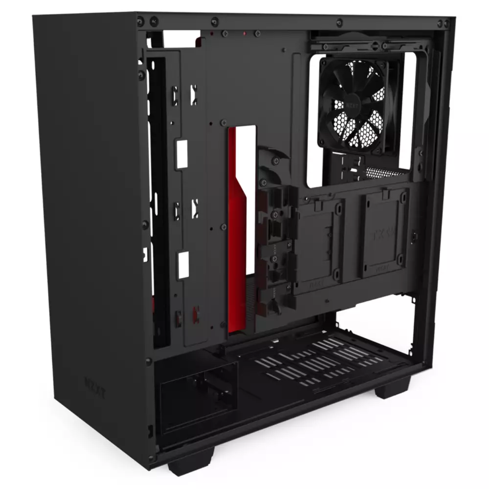 Кутия NZXT H510 Matte Black/Red