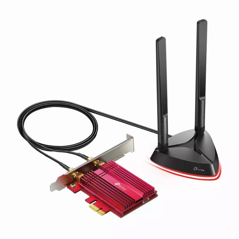 Безжичен адаптер TP-LINK Archer TX3000, AX3000 Wi-Fi 6, PCI-EX, Bluetooth 5.0, две външни антени