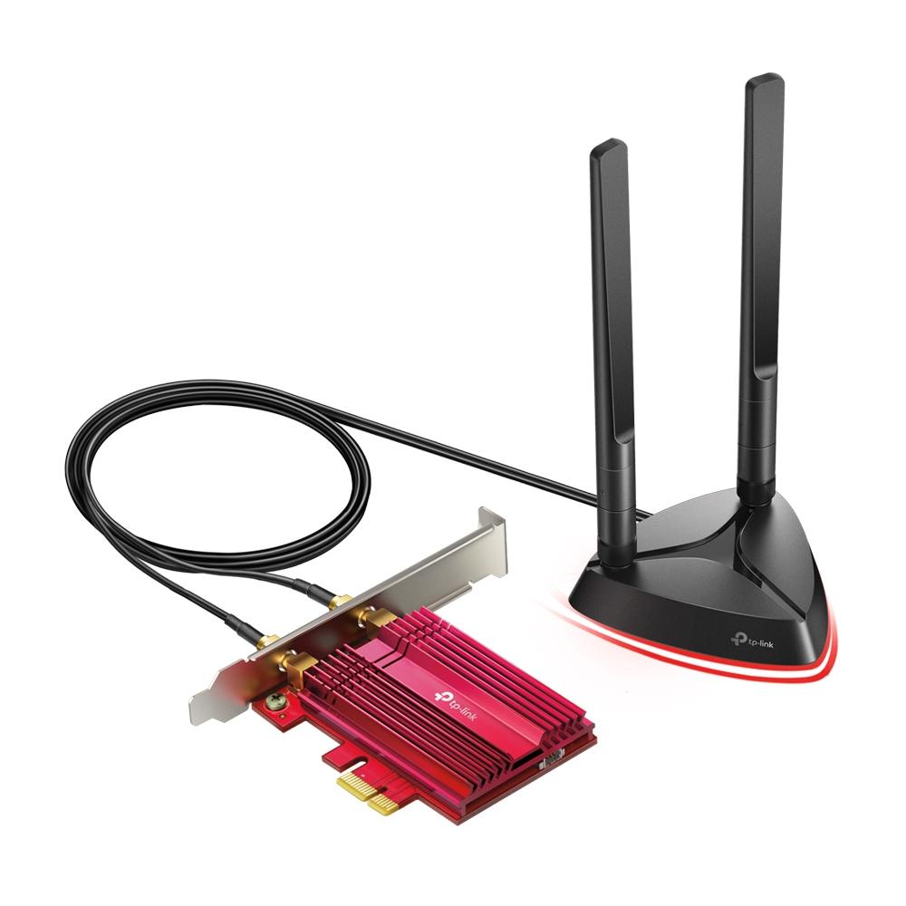 Безжичен адаптер TP-LINK Archer TX3000, AX3000 Wi-Fi 6, PCI-EX, Bluetooth 5.0, две външни антени
