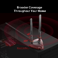Безжичен адаптер TP-LINK Archer TX3000, AX3000 Wi-Fi 6, PCI-EX, Bluetooth 5.0, две външни антени