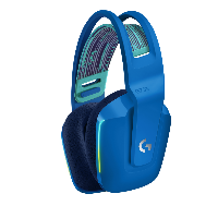 Геймърски слушалки Logitech G733 Blue Lightspeed Wireless RGB, Микрофон, Сини