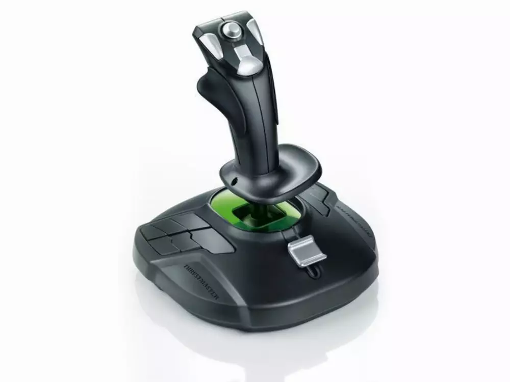 Жичен джойстик,  авиосимулатор Thrustmaster T-16000M  за PC, Черен
