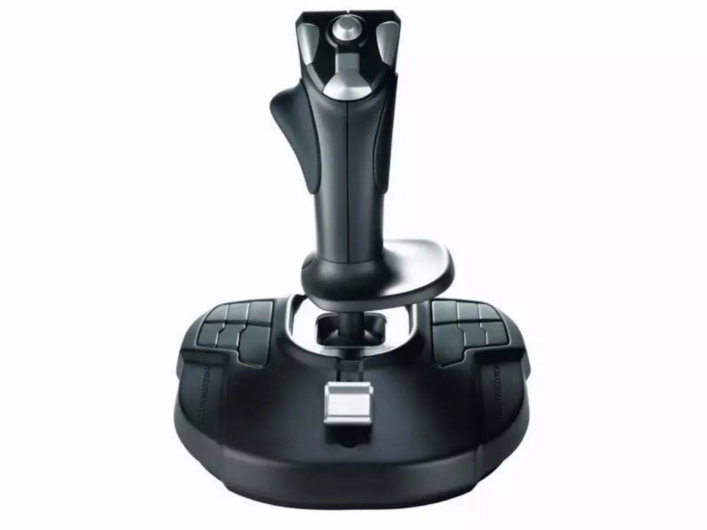 Жичен джойстик,  авиосимулатор Thrustmaster T-16000M  за PC, Черен
