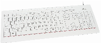 Мултимедийна клавиатура Fujitsu KB521, USB, Бял