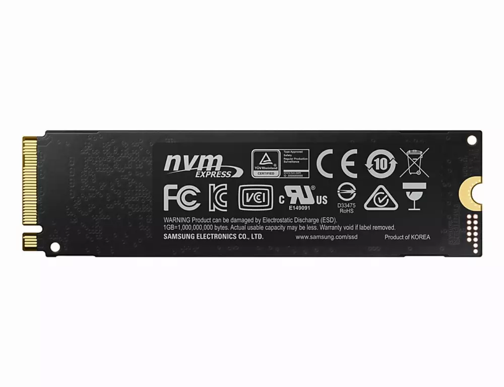 Диск SSD SAMSUNG 970 EVO 1TB M.2 2280 PCIe NVMe Gen 3.0 x4