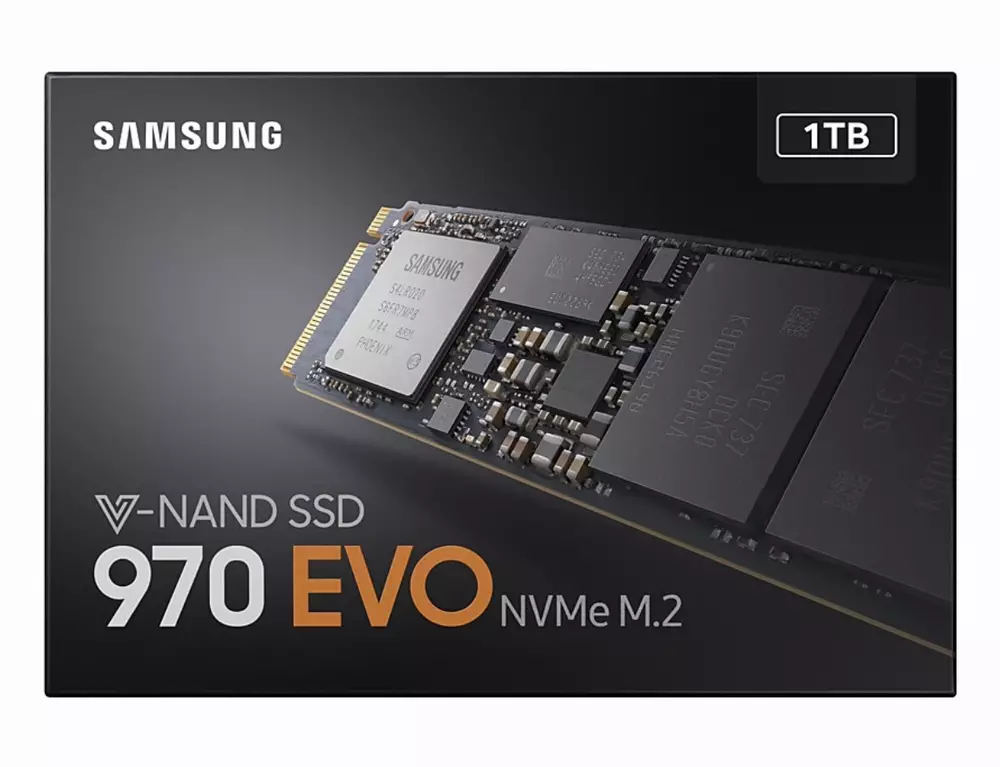 Диск SSD SAMSUNG 970 EVO 1TB M.2 2280 PCIe NVMe Gen 3.0 x4