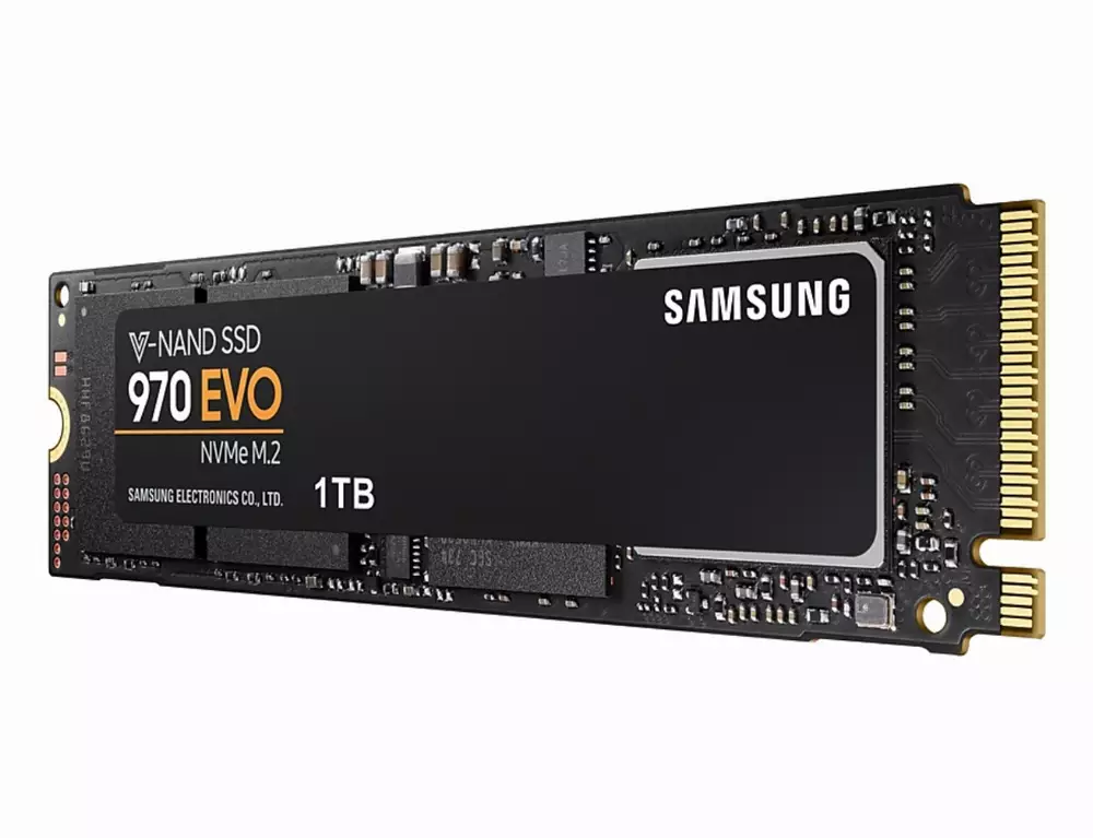 Диск SSD SAMSUNG 970 EVO 1TB M.2 2280 PCIe NVMe Gen 3.0 x4