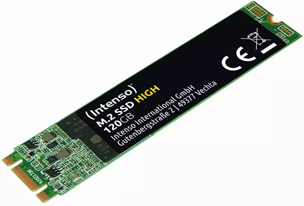 Диск SSD Intenso HIGH 3833430, M.2, 120 GB, SATA3