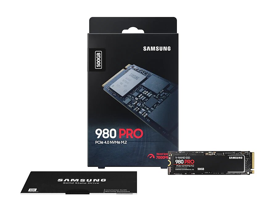 Disco SSD SAMSUNG 980 PRO 500GB M.2 2280 PCIe NVMe Gen 4.0 x4