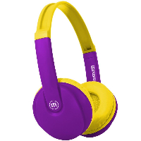 Bluetooth детски слушалки Maxell KIDZ HP-BT350, Purple/Yellow