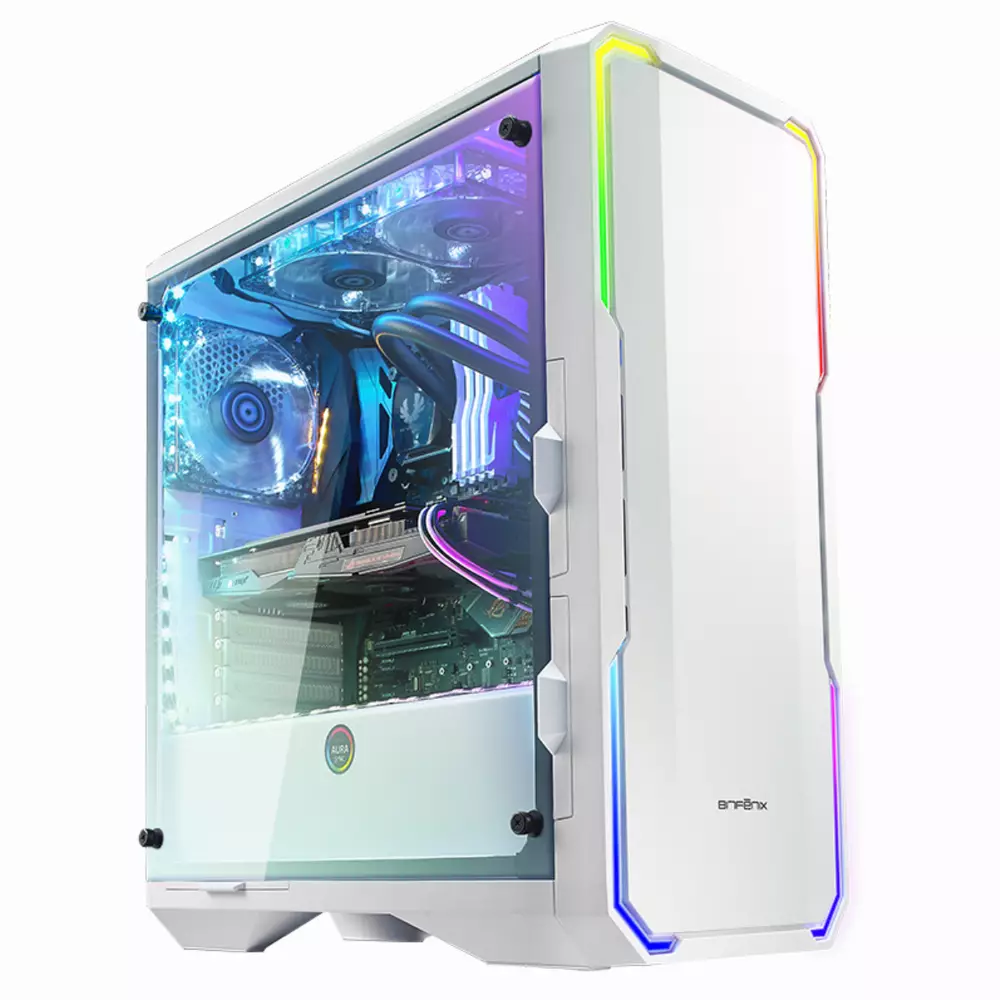 Кутия BitFenix ENSO White RGB TG