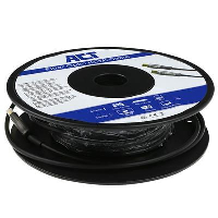 Кабел ACT AK4030, DisplayPort мъжко - DisplayPort мъжко, 10 м, Черен