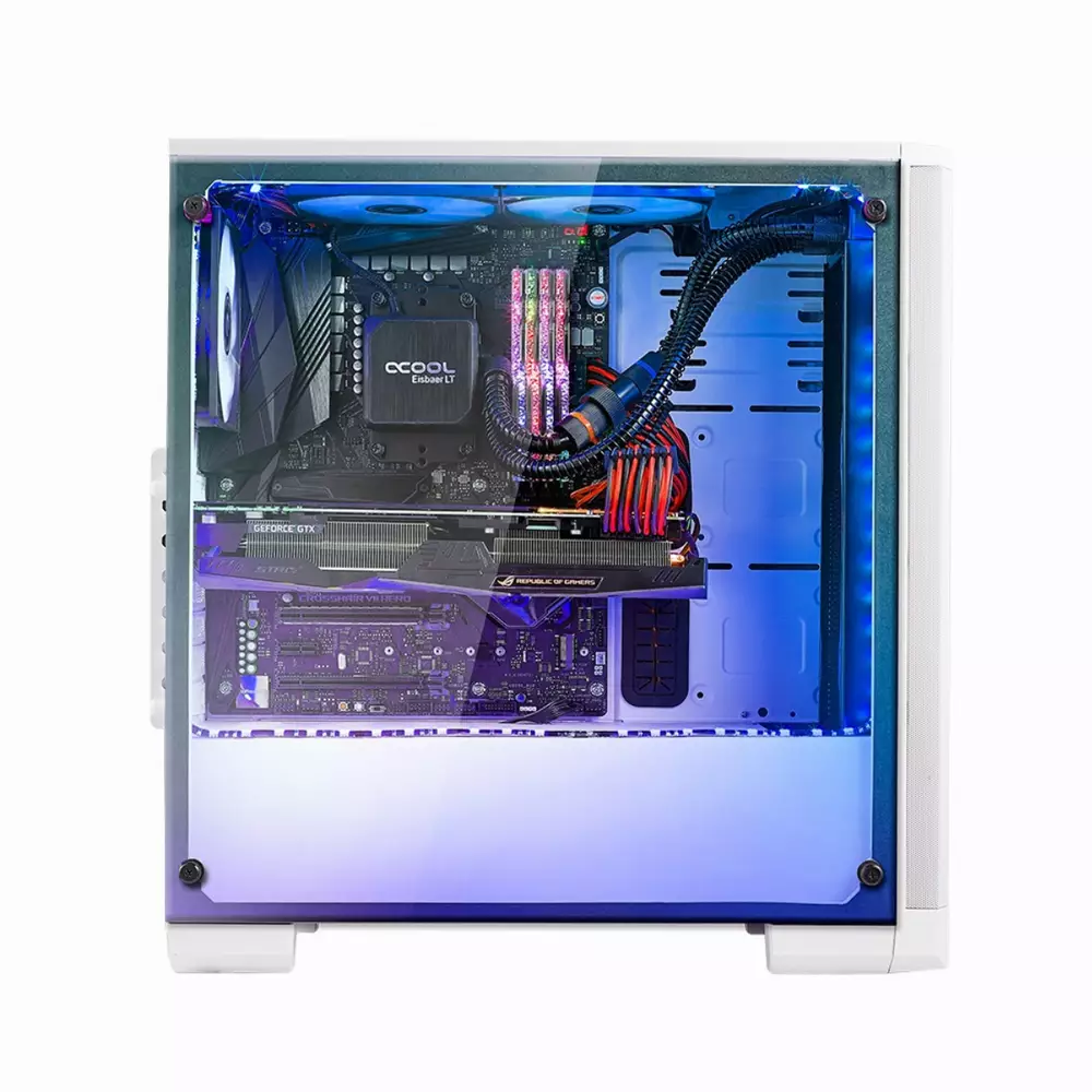 Кутия BitFenix NOVA ARGB Mesh White TG