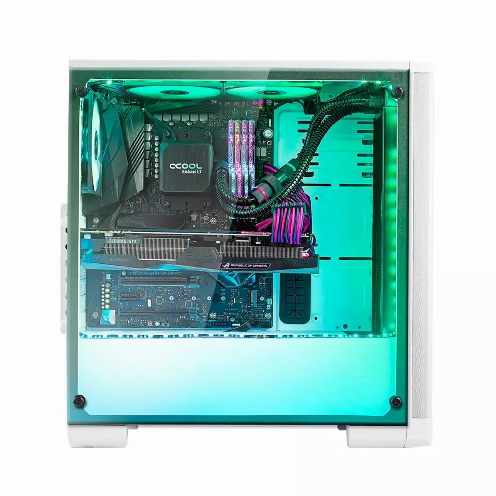 Кутия BitFenix NOVA ARGB Mesh White TG