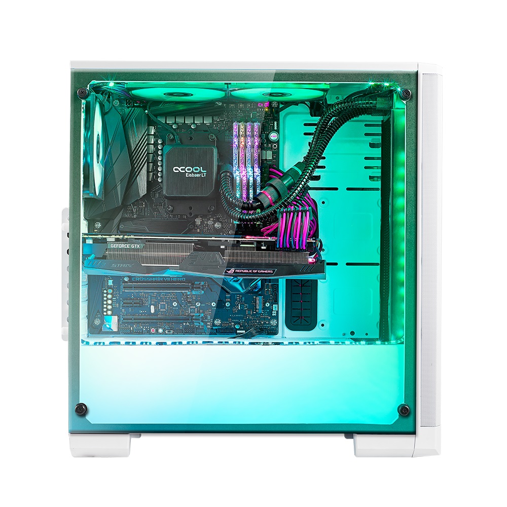 Кутия BitFenix NOVA ARGB Mesh White TG