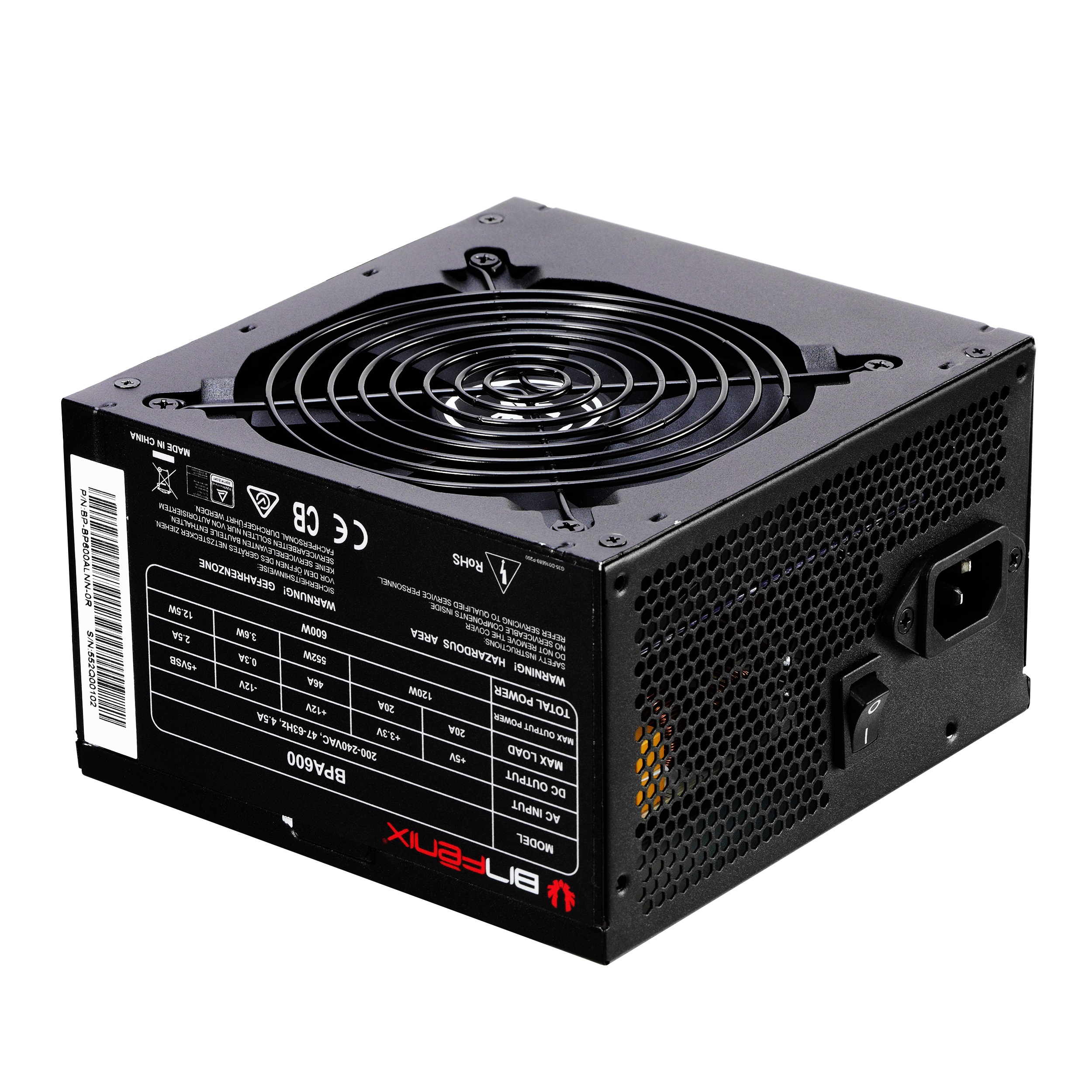 Захранване BitFenix BPA 600W 80+ PSU