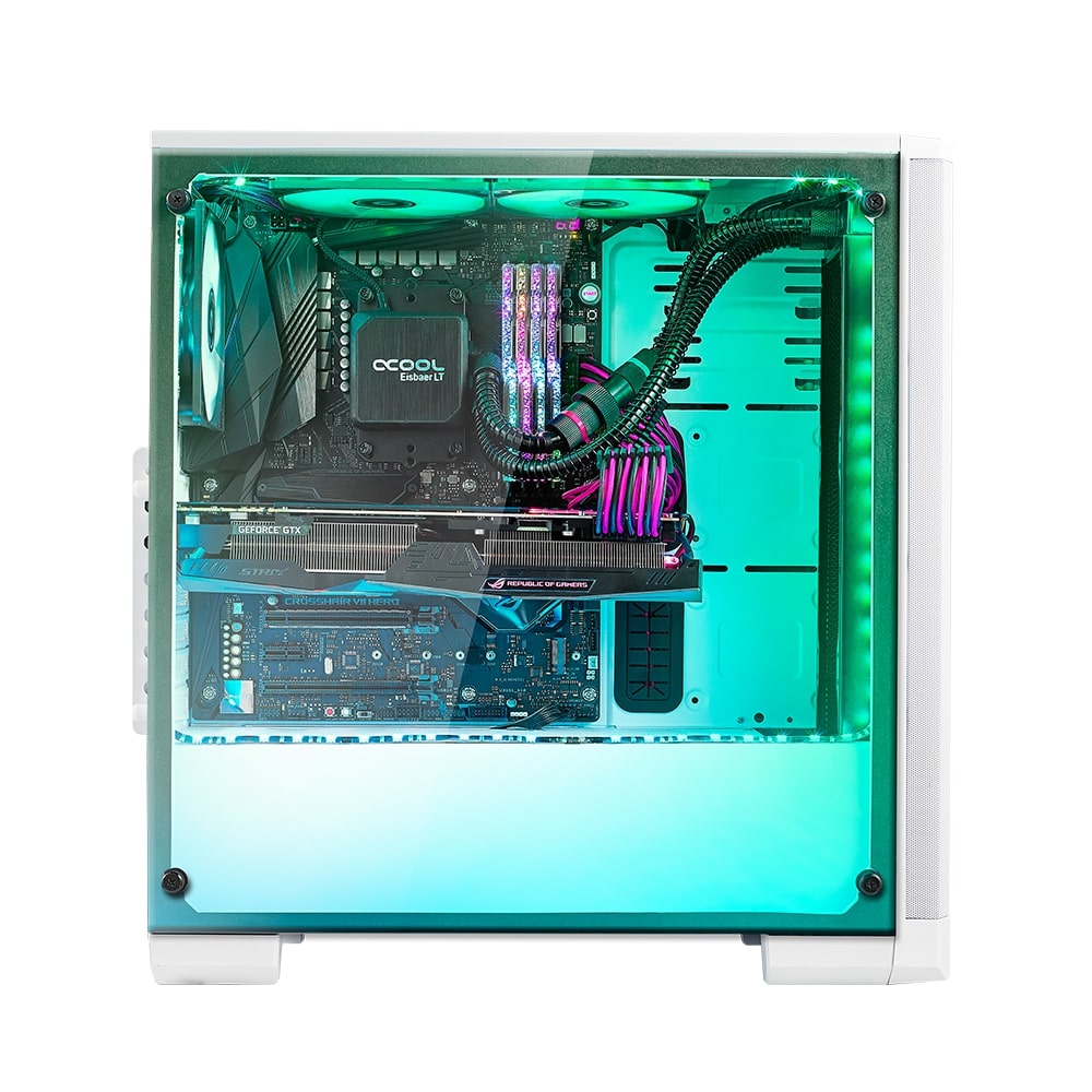 Кутия BitFenix NOVA RGB Mesh White TG
