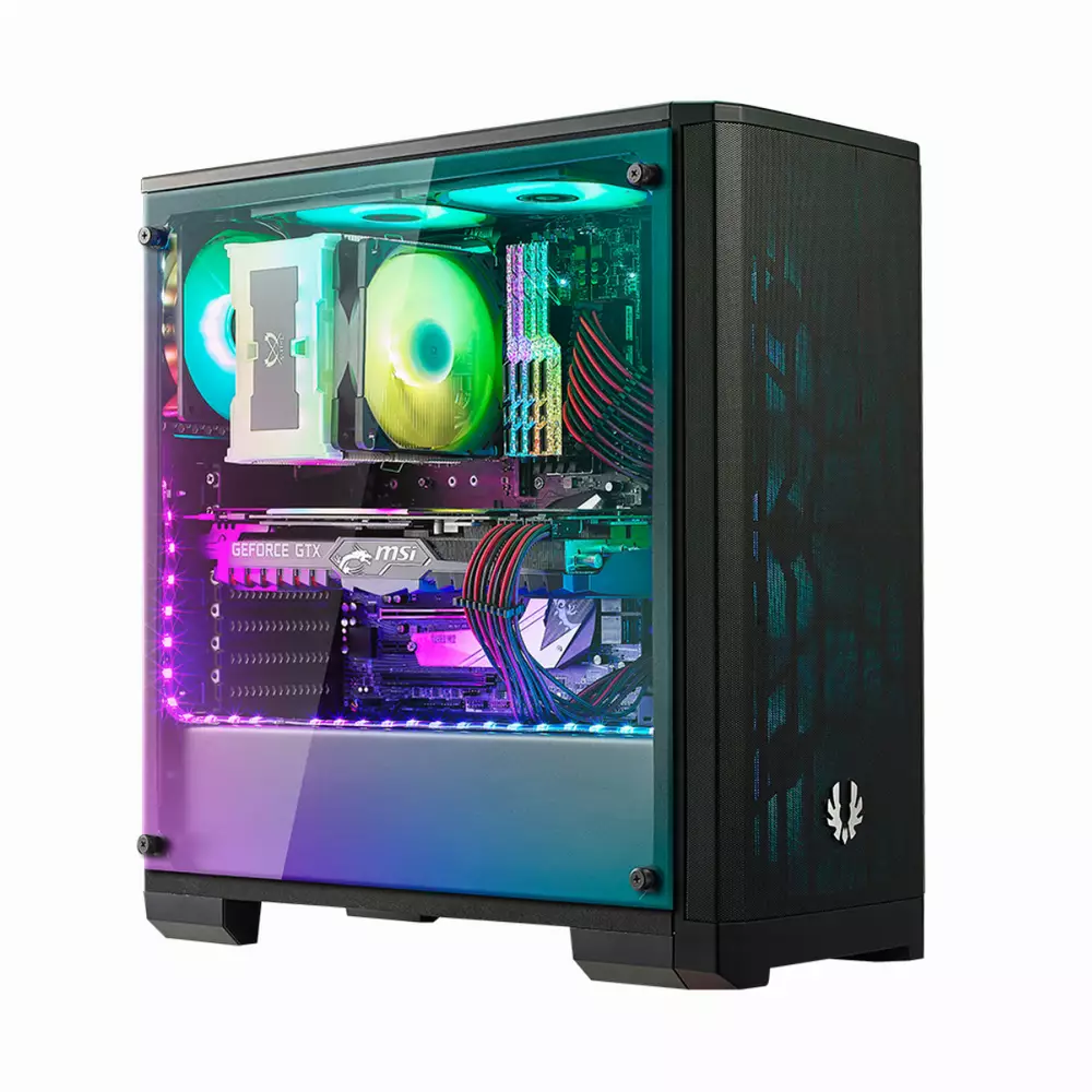 Кутия BitFenix NOVA RGB Mesh Black TG