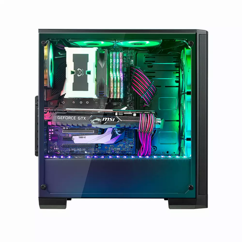 Кутия BitFenix NOVA RGB Mesh Black TG
