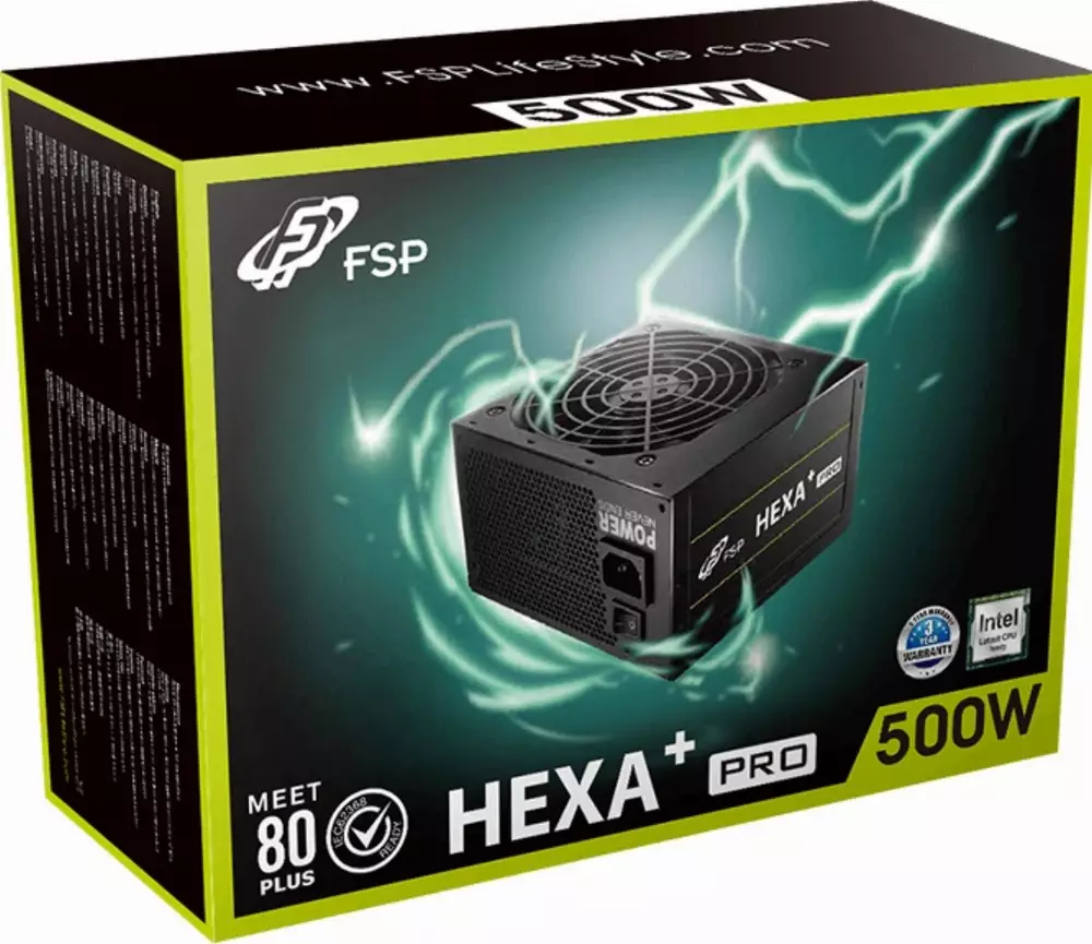 Захранване FSP Group HEXA+ Pro 500 (H3-500) 500W 80+