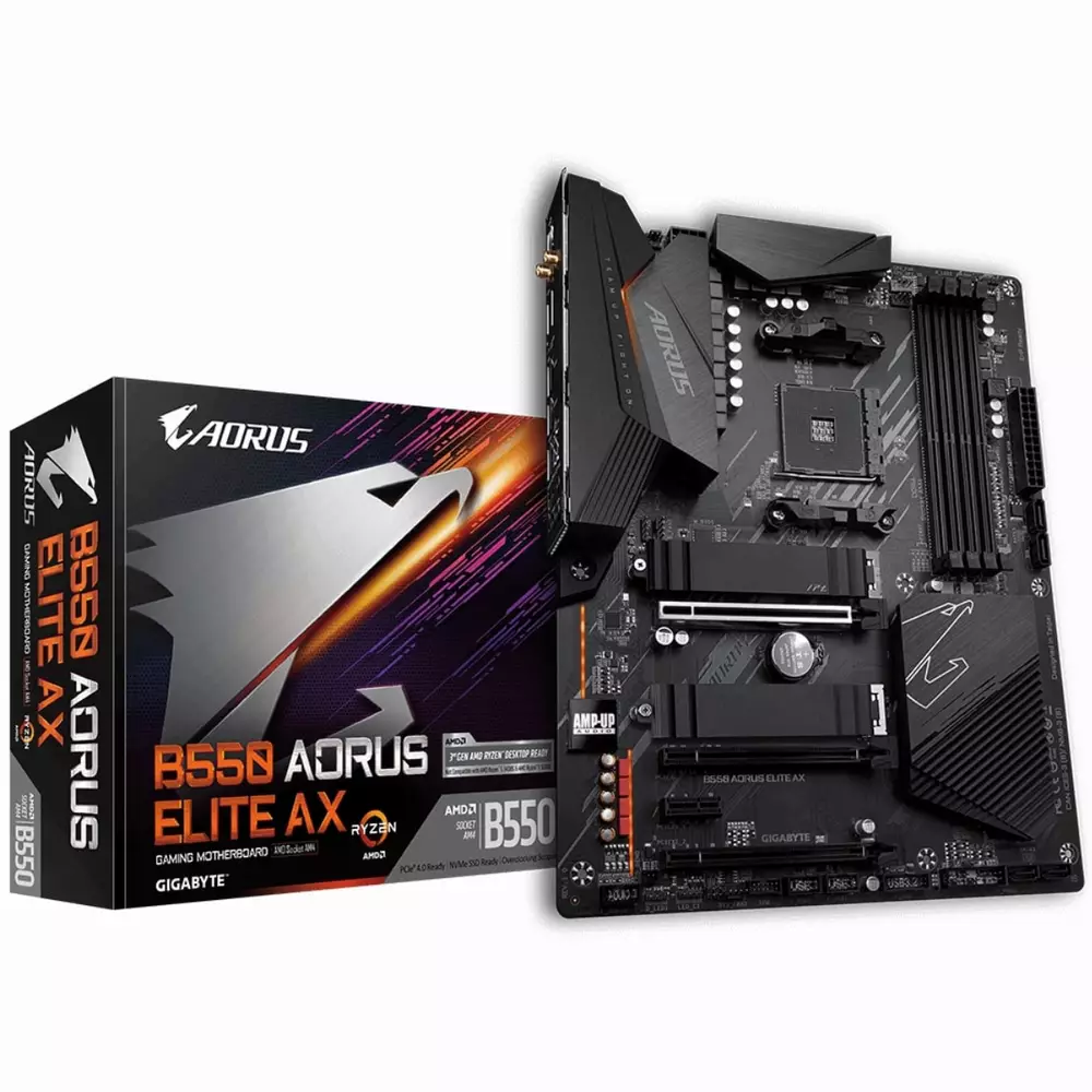 Дънна платка GIGABYTE B550 AORUS ELITE AX