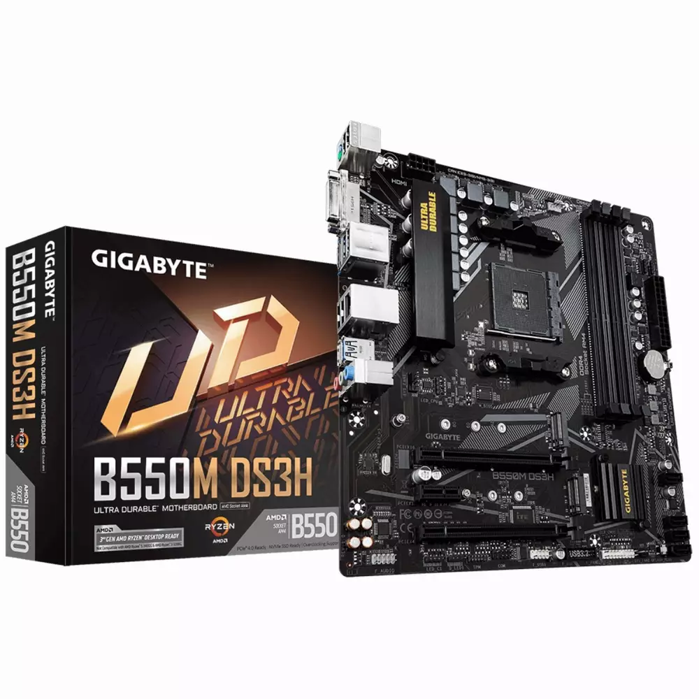 Дънна платка GIGABYTE B550M DS3H