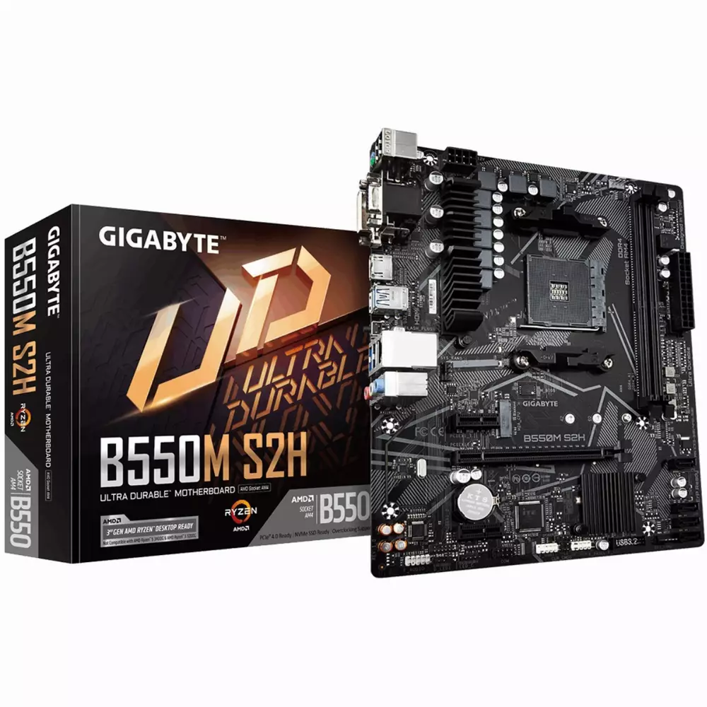 Дънна платка GIGABYTE B550M S2H