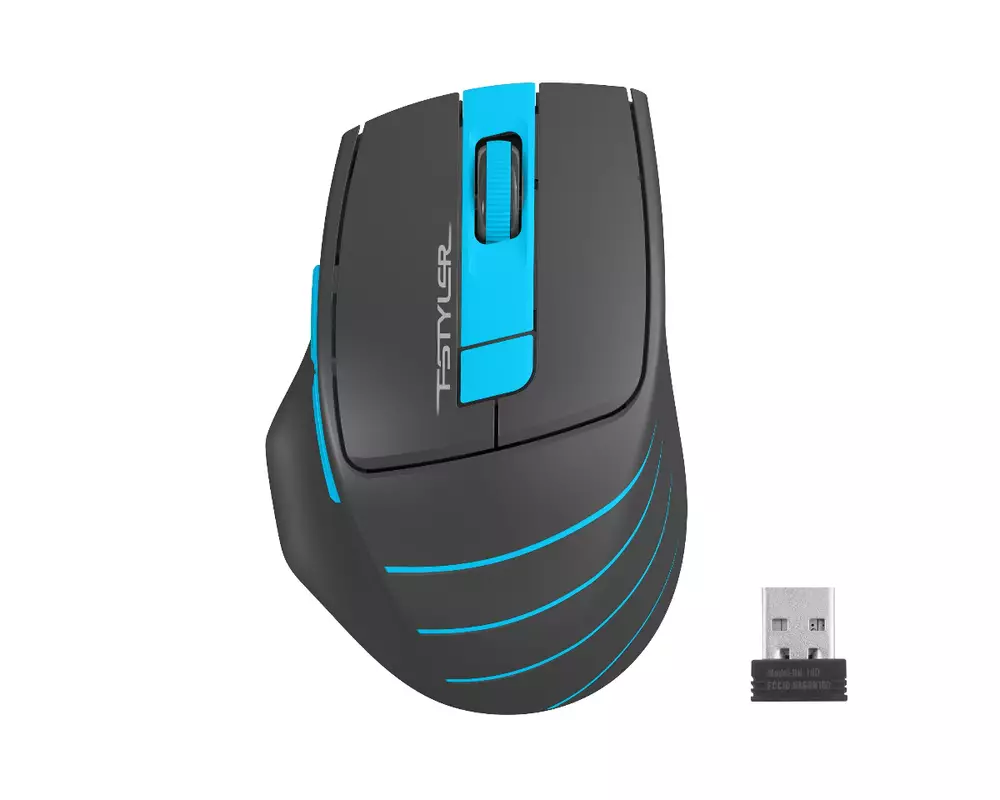 Мишка A4 FG30S Fstyler Optical Wireless Безжична безшумна Син