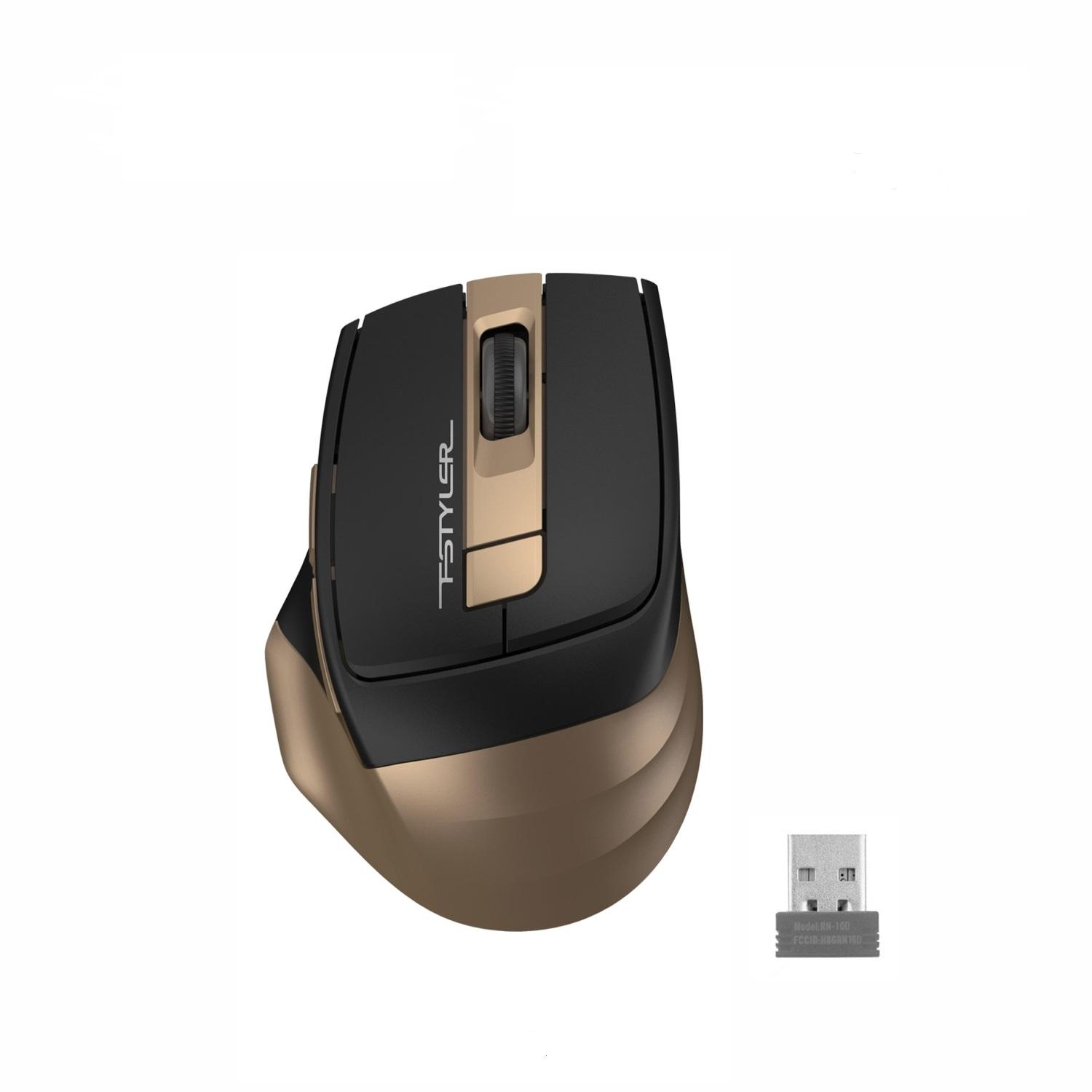 Оптична мишка A4tech FG30 Fstyler, безжична, Бронз