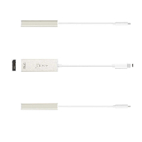 Адаптер j5create JCA141, USB-C към 4K DisplayPort, 1.2m, Бял