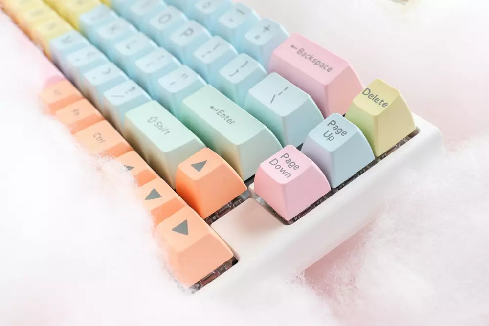 Капачки за механична клавиатура Ducky Cotton Candy 108-Keycap Set ABS Double-Shot US Layout