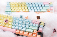 Капачки за механична клавиатура Ducky Cotton Candy 108-Keycap Set ABS Double-Shot US Layout