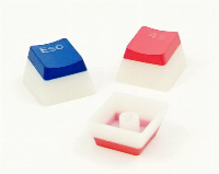 Капачки за механична клавиатура Ducky Pudding Red & Blue 108-Keycap Set PBT Double-Shot US Layout