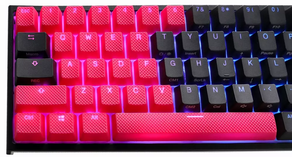 Капачки за механична клавиатура Ducky Red 31-Keycap Set Rubber Backlit Double-Shot US Layout