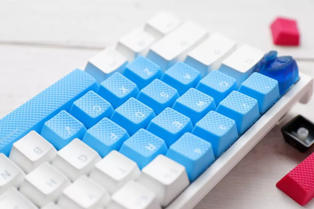 Капачки за механична клавиатура Ducky Blue 31-Keycap Set Rubber Backlit Double-Shot US Layout