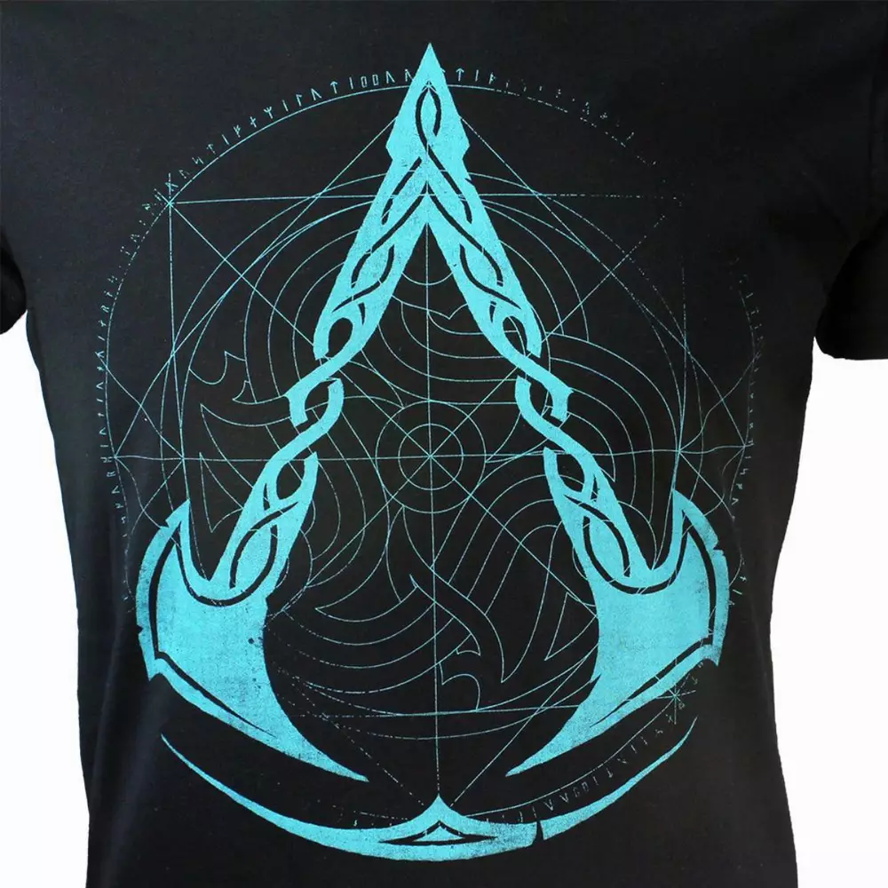 Тениска Difuzed Assassin's Creed Valhalla - Crest Grid - Men's T-shirt - S
