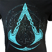 Тениска Difuzed Assassin's Creed Valhalla - Crest Grid - Men's T-shirt - M