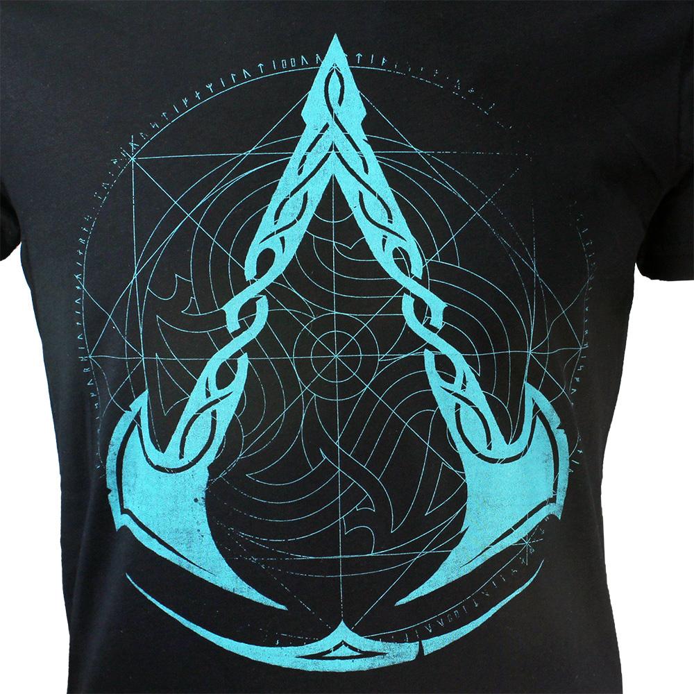 Тениска Difuzed Assassin's Creed Valhalla - Crest Grid - Men's T-shirt - XL