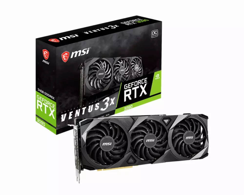 Видео карта MSI GeForce RTX 3090 VENTUS 3X 24G OC